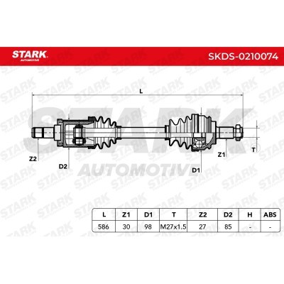 Półoś Napędowa Stark SKDS-0210074 SKDS-0210074 - foto 6