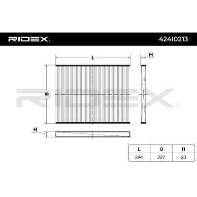 Filtr Kabinowy RIDEX 424I0213 424I0213 - foto 3