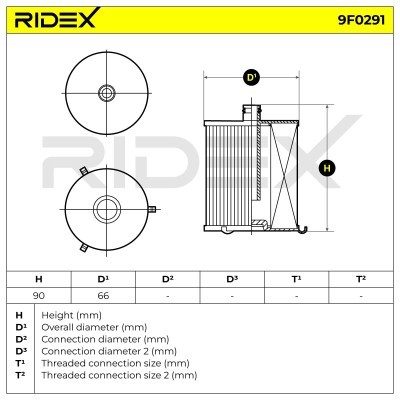 Filtr Paliwa RIDEX 9F0291 9F0291 - foto 5