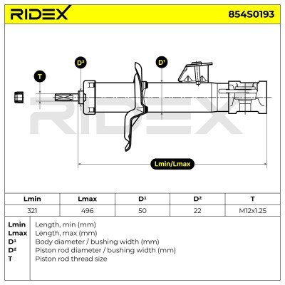 Amortyzator RIDEX 854S0193 854S0193 - foto 6