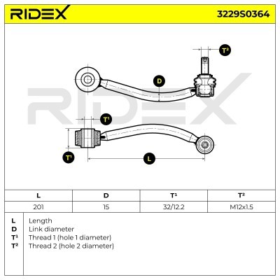 Łącznik Stabilizatora RIDEX 3229S0364 3229S0364 - foto 6