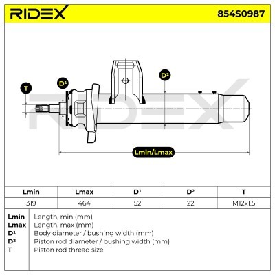 Amortyzator RIDEX 854S0987 854S0987 - foto 7