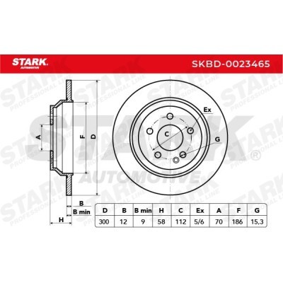 Tarcza hamulcowa Stark SKBD-0023465 SKBD-0023465 - foto 7