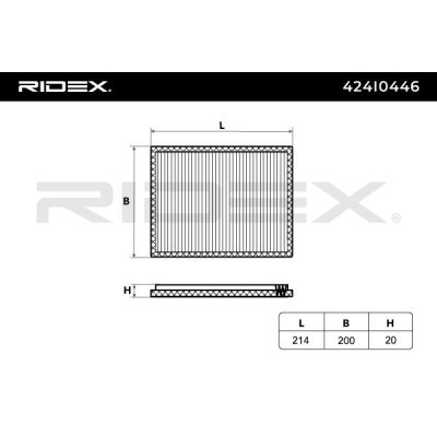 Filtr Kabinowy RIDEX 424I0446 424I0446 - foto 5