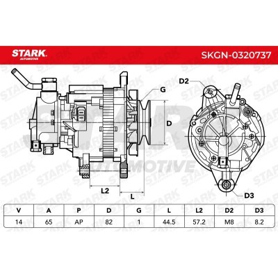 Alternator Stark SKGN-0320737 SKGN-0320737 - foto 7