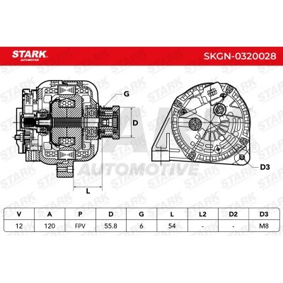 Alternator Stark SKGN-0320028 SKGN-0320028 - foto 7
