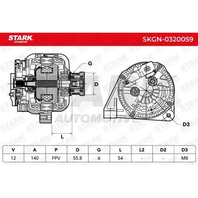 Alternator Stark SKGN-0320059 SKGN-0320059 - foto 7