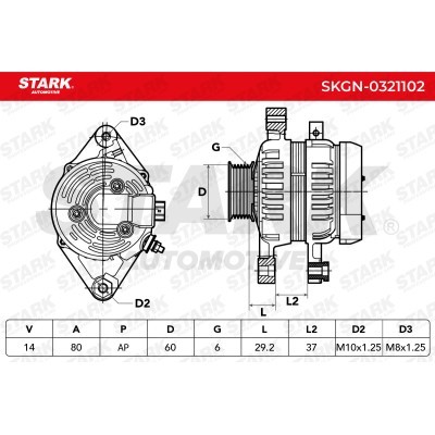 Alternator Stark SKGN-0321102 SKGN-0321102 - foto 5