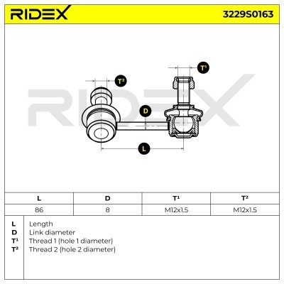 Łącznik Stabilizatora RIDEX 3229S0163 3229S0163 - foto 5