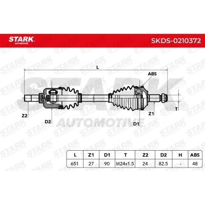 Półoś Napędowa Stark SKDS-0210372 SKDS-0210372 - foto 5