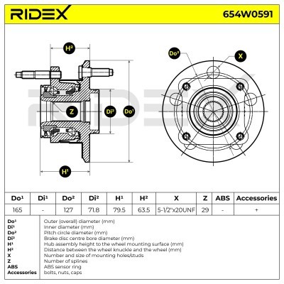 Łożysko Koła RIDEX 654W0591 654W0591 - foto 6