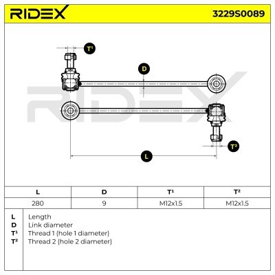 Łącznik Stabilizatora RIDEX 3229S0089 3229S0089 - foto 6