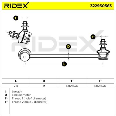 Łącznik Stabilizatora RIDEX 3229S0563 3229S0563 - foto 5