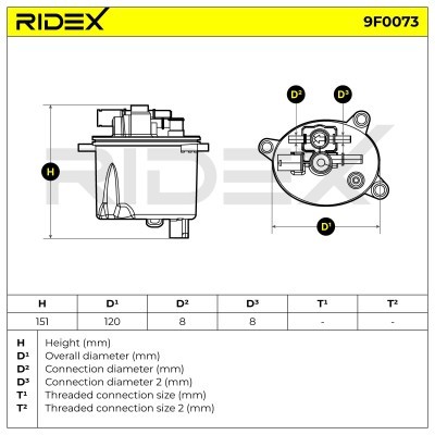 Filtr Paliwa RIDEX 9F0073 9F0073 - foto 4