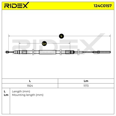 Linka Hamulca Ręcznego RIDEX 124C0157 124C0157 - foto 5