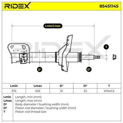 Amortyzator RIDEX 854S1145 854S1145 - foto 11