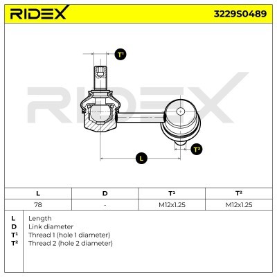 Łącznik Stabilizatora RIDEX 3229S0489 3229S0489 - foto 6