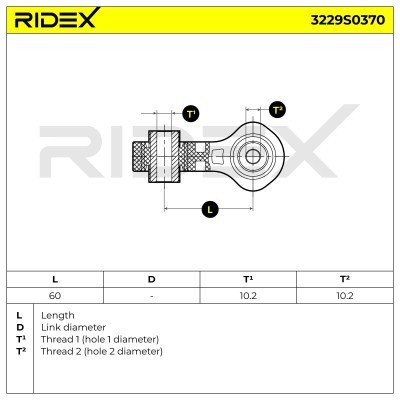 Łącznik Stabilizatora RIDEX 3229S0370 3229S0370 - foto 5