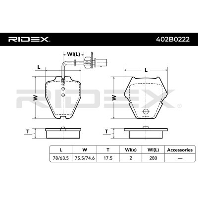 Klocki hamulcowe RIDEX 402B0222 402B0222 - foto 7