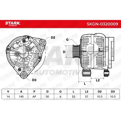 Alternator Stark SKGN-0320009 SKGN-0320009 - foto 7