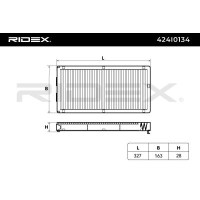 Filtr Kabinowy RIDEX 424I0134 424I0134 - foto 6