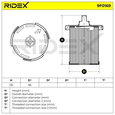 Filtr Paliwa RIDEX 9F0169 9F0169 - foto 5