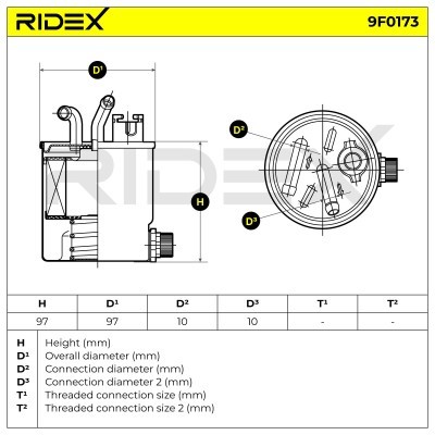 Filtr Paliwa RIDEX 9F0173 9F0173 - foto 6