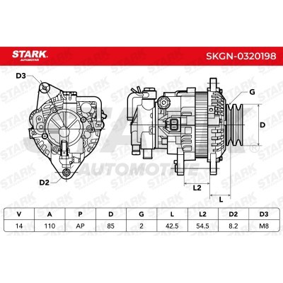 Alternator Stark SKGN-0320198 SKGN-0320198 - foto 5