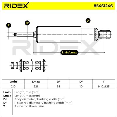 Amortyzator RIDEX 854S1246 854S1246 - foto 8