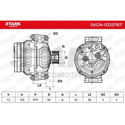 Alternator Stark SKGN-0320767 SKGN-0320767 - foto 7