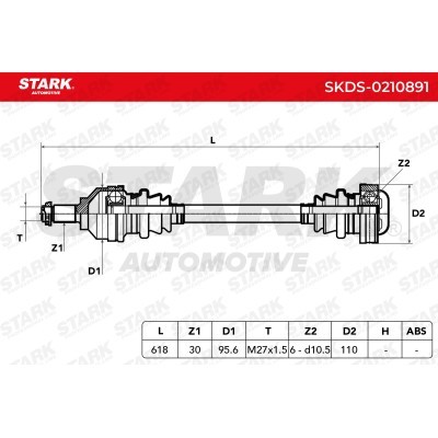 Półoś Napędowa Stark SKDS-0210891 SKDS-0210891 - foto 4