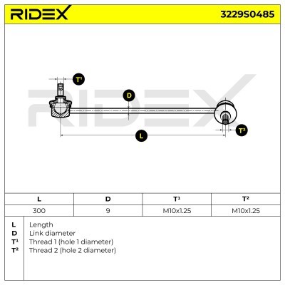 Łącznik Stabilizatora RIDEX 3229S0485 3229S0485 - foto 5