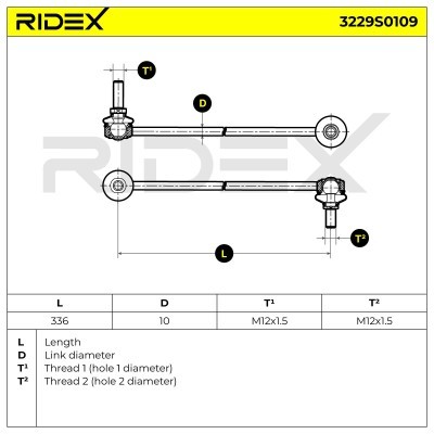 Łącznik Stabilizatora RIDEX 3229S0109 3229S0109 - foto 7