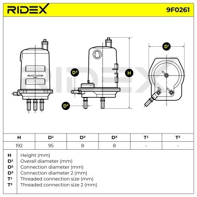 Filtr Paliwa RIDEX 9F0261 9F0261 - foto 7