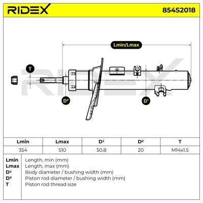Amortyzator RIDEX 854S2018 854S2018 - foto 8