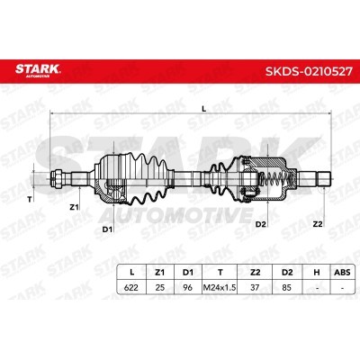 Półoś Napędowa Stark SKDS-0210527 SKDS-0210527 - foto 6