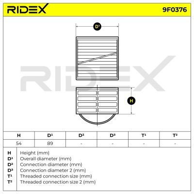 Filtr Paliwa RIDEX 9F0376 9F0376 - foto 6