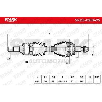 Półoś Napędowa Stark SKDS-0210475 SKDS-0210475 - foto 7