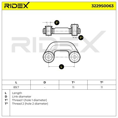 Łącznik Stabilizatora RIDEX 3229S0063 3229S0063 - foto 6