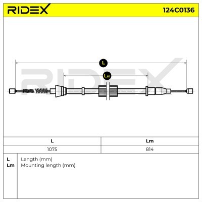 Linka Hamulca Ręcznego RIDEX 124C0136 124C0136 - foto 6