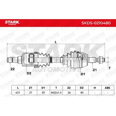 Półoś Napędowa Stark SKDS-0210480 SKDS-0210480 - foto 8