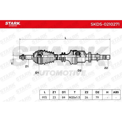 Półoś Napędowa Stark SKDS-0210271 SKDS-0210271 - foto 6