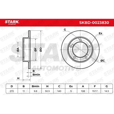 Tarcza hamulcowa Stark SKBD-0023830 SKBD-0023830 - foto 5