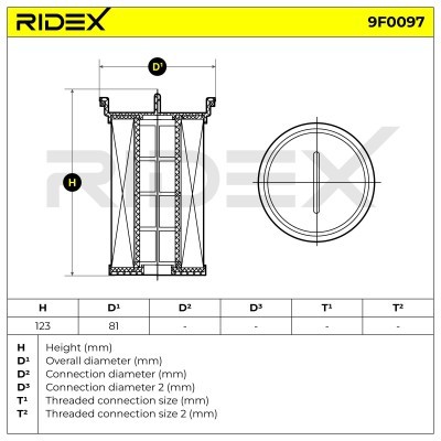 Filtr Paliwa RIDEX 9F0097 9F0097 - foto 5
