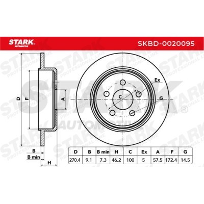 Tarcza hamulcowa Stark SKBD-0020095 SKBD-0020095 - foto 4