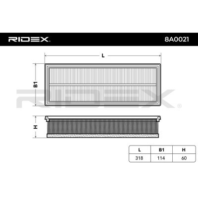 Filtr Powietrza RIDEX 8A0021 8A0021 - foto 3