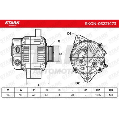 Alternator Stark SKGN-03221473 SKGN-03221473 - foto 7