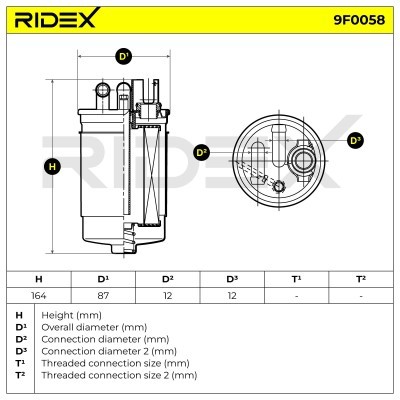 Filtr Paliwa RIDEX 9F0058 9F0058 - foto 4