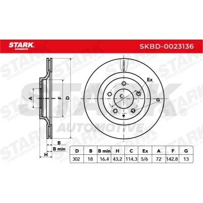Tarcza hamulcowa Stark SKBD-0023136 SKBD-0023136 - foto 3