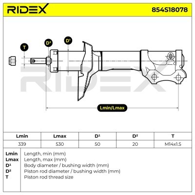 Amortyzator RIDEX 854S18078 854S18078 - foto 8